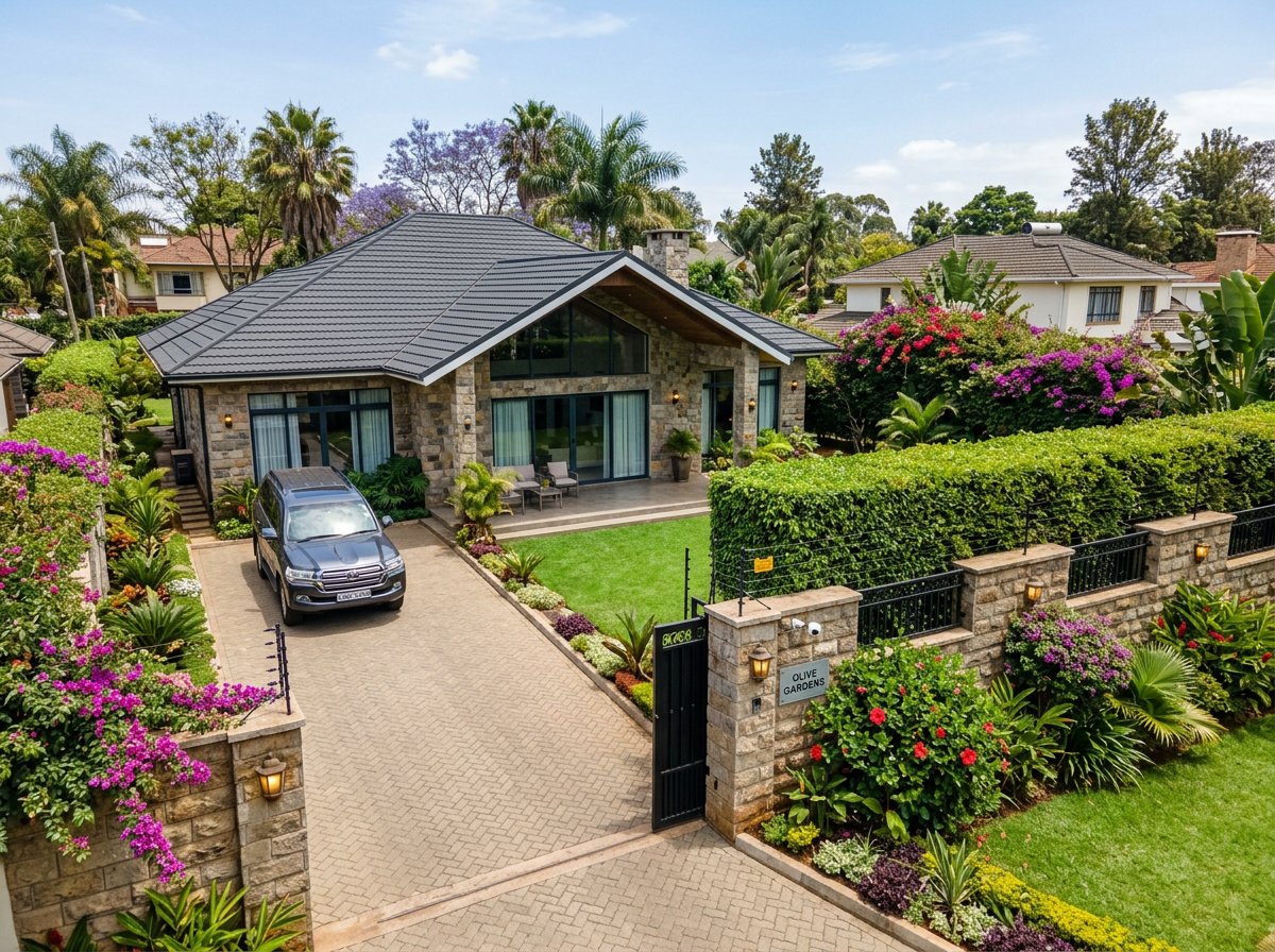 Gated bungalow compound in Nairobi managed by Liphrah Agencies